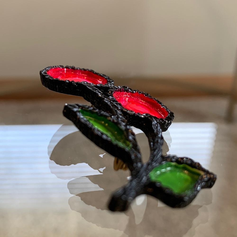 Vintage Cherry Pin - Picture 6 of 16